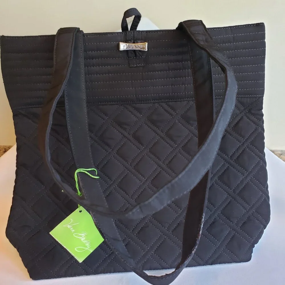 Vera Bradley Classic Black Tote - Picture 1 of 14